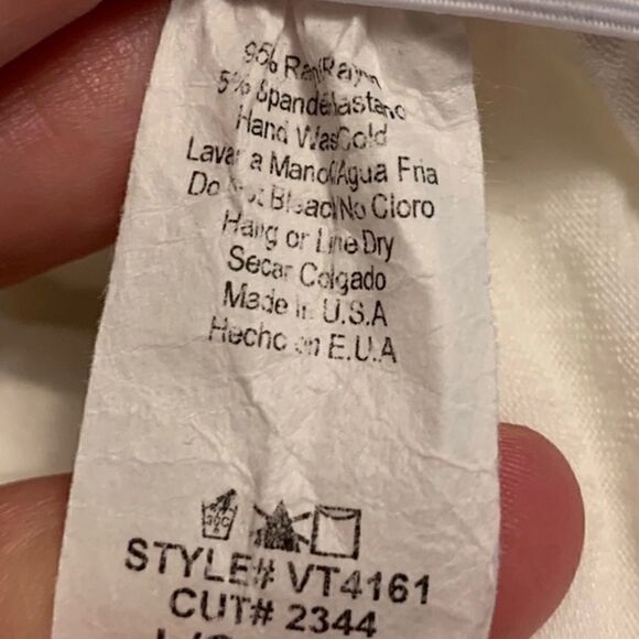 Vanilla Sky White Long Sleeve Tunic/Dress Sz L - Picture 5 of 8